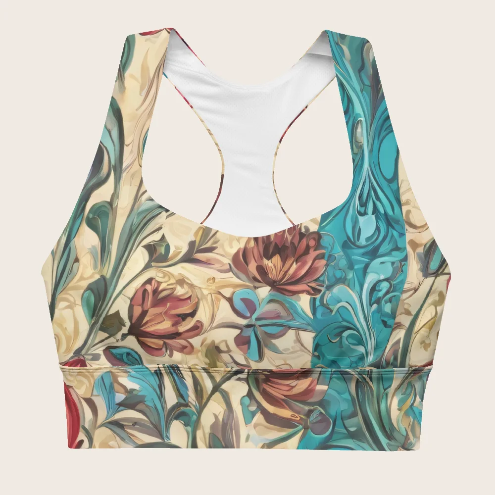 Longline Sports Bra on model