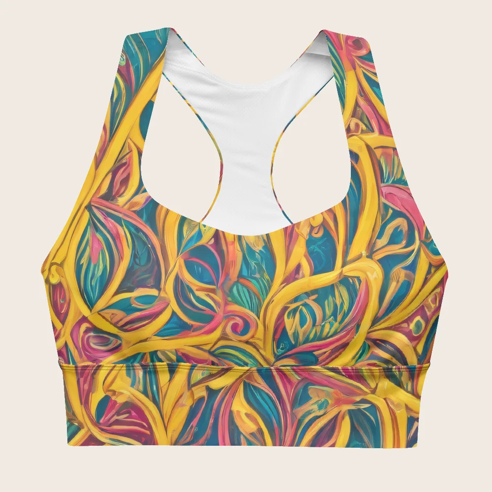 Longline Sports Bra on model