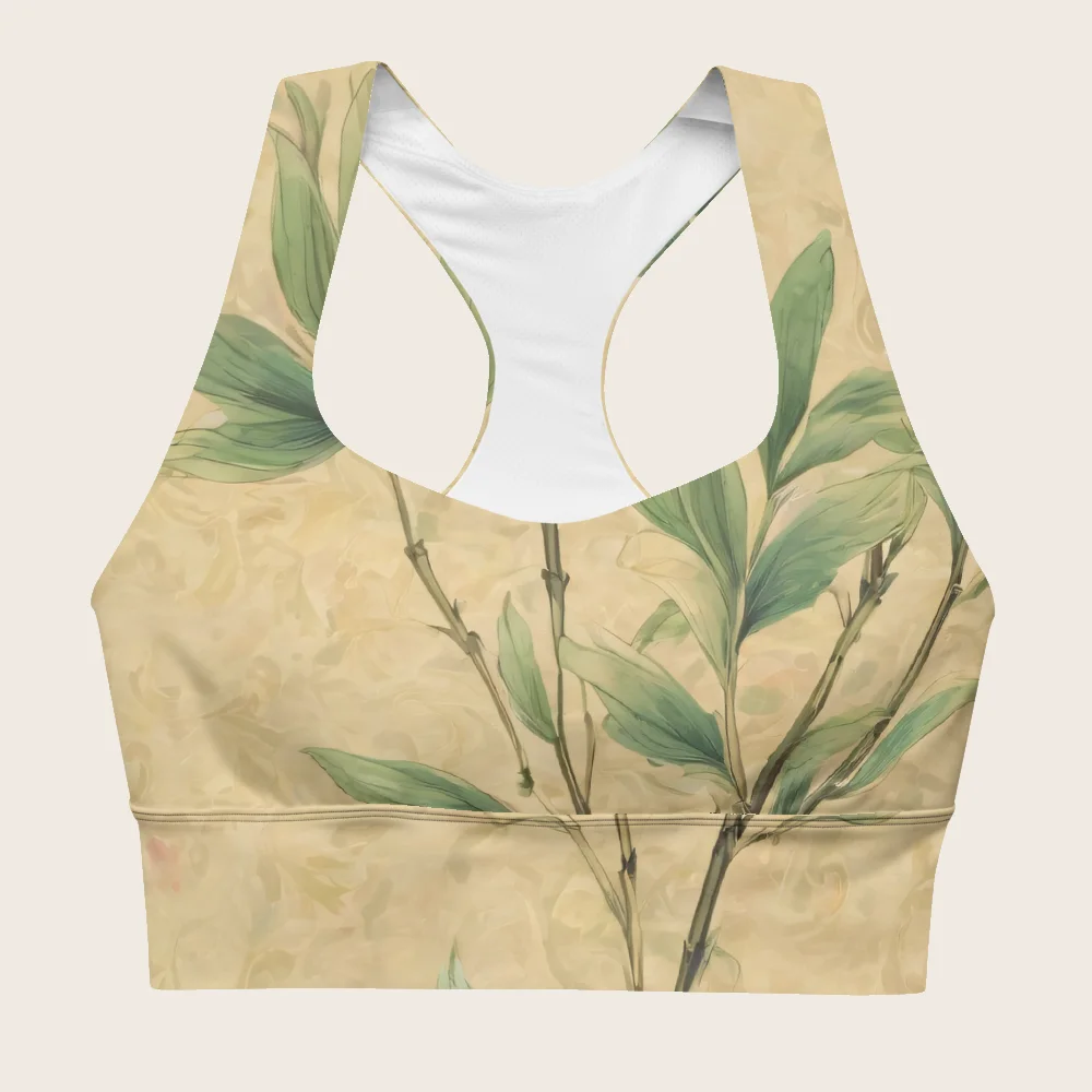 Longline Sports Bra on model