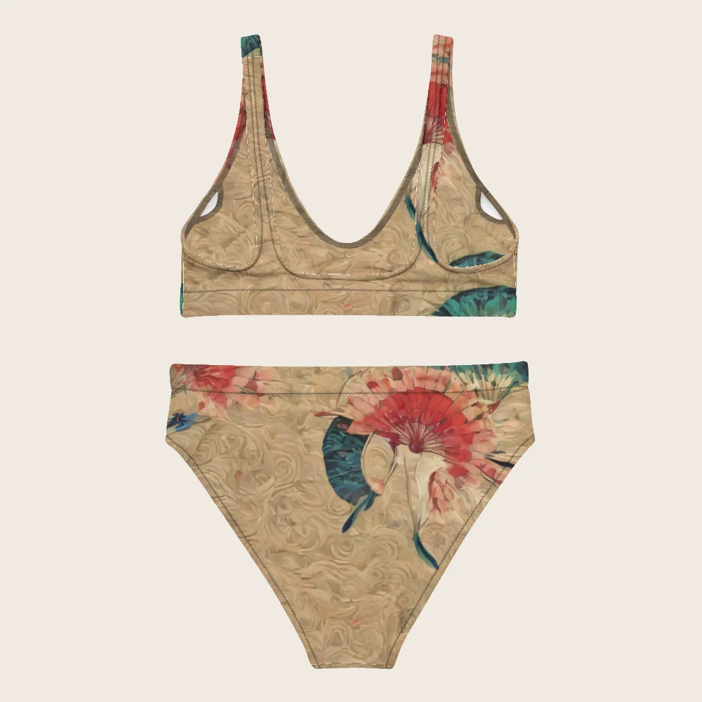 High-Waisted Bikini on model