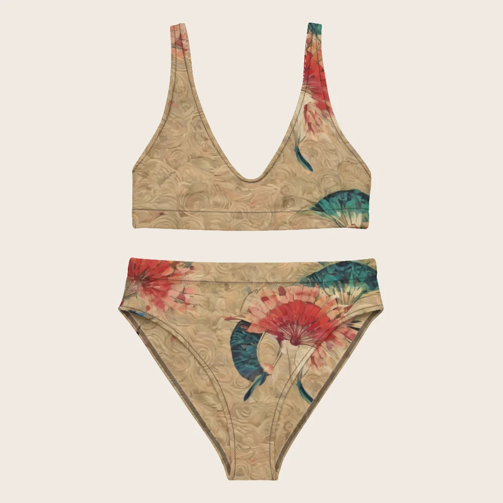 High-Waisted Bikini on model