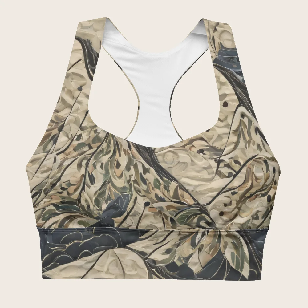 Longline Sports Bra on model