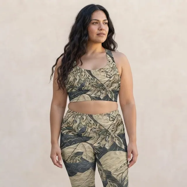 Longline Sports Bra, one-of-one design 2F30F070