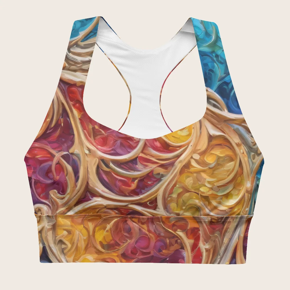 Longline Sports Bra on model