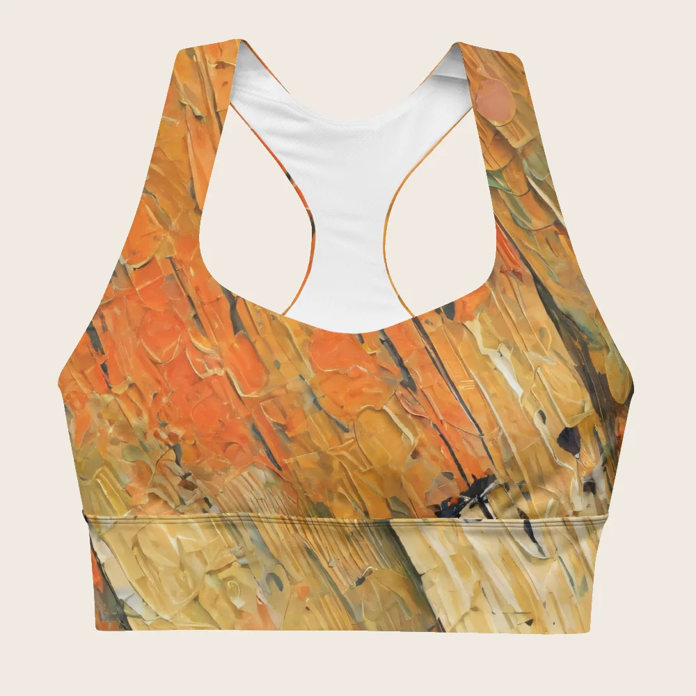 Longline Sports Bra on model