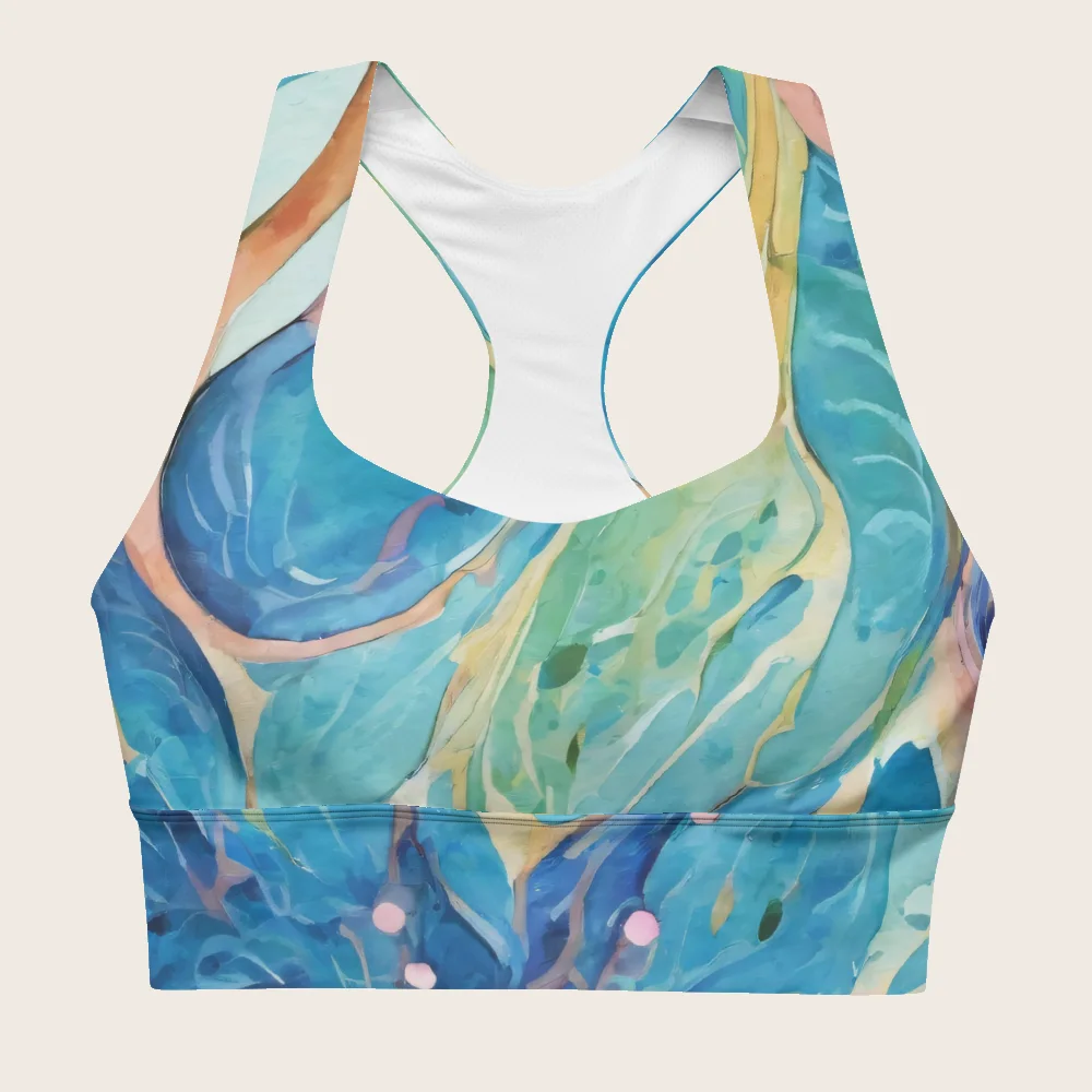 Longline Sports Bra on model