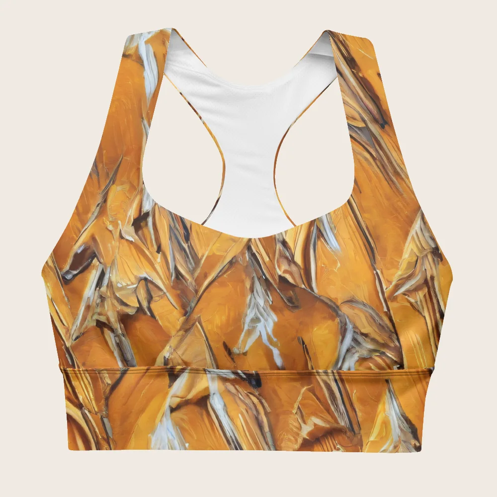 Longline Sports Bra on model