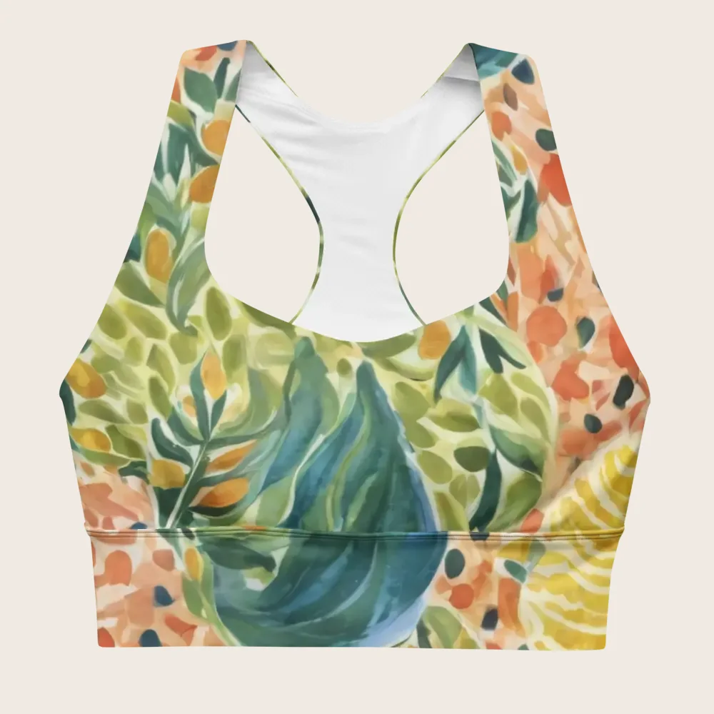 Longline Sports Bra on model