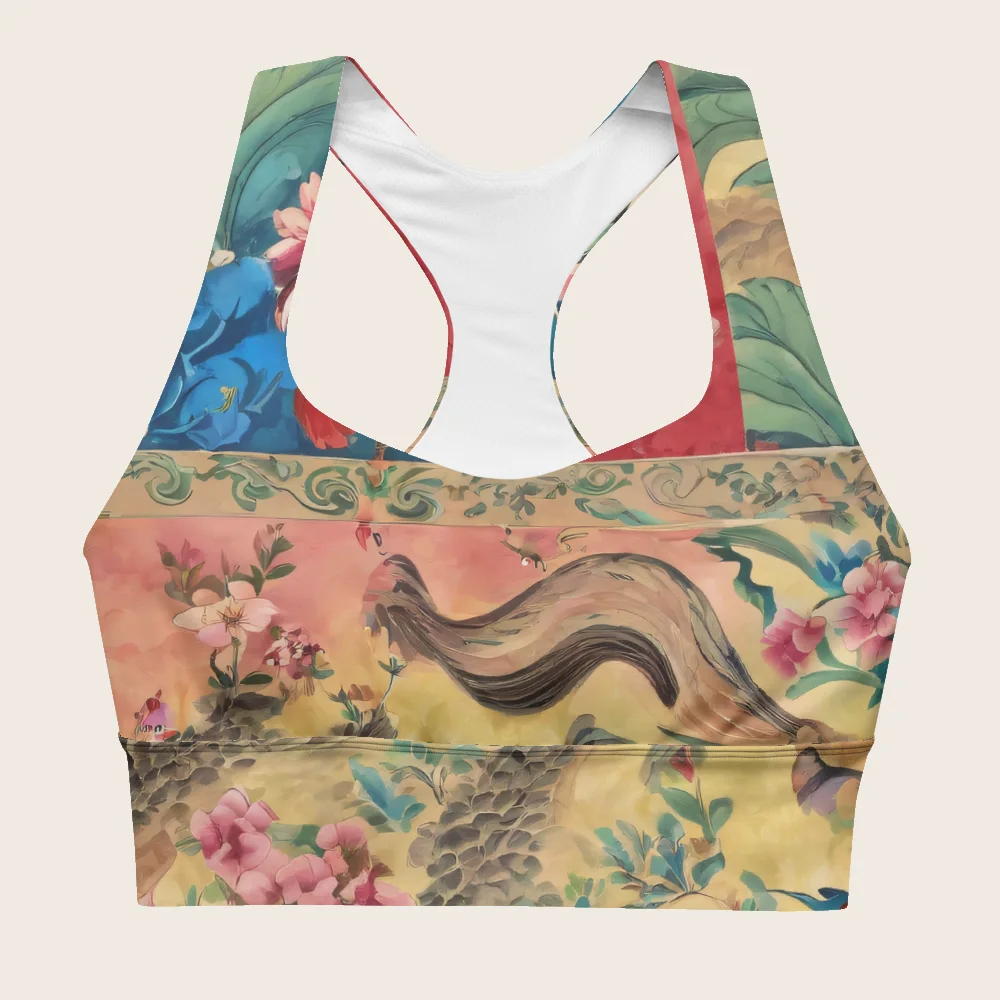 Longline Sports Bra on model