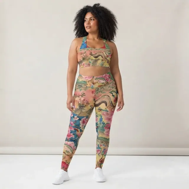 Longline Sports Bra, one-of-one design 216AC589