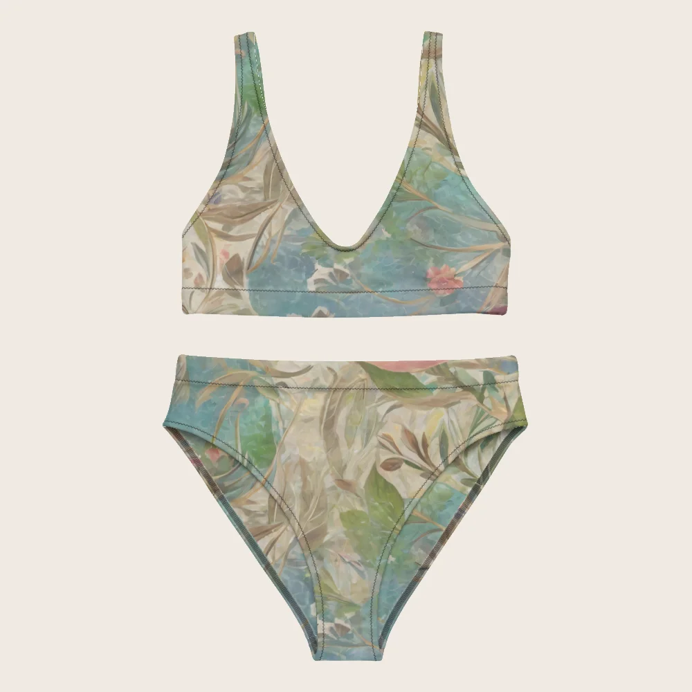 High-Waisted Bikini on model
