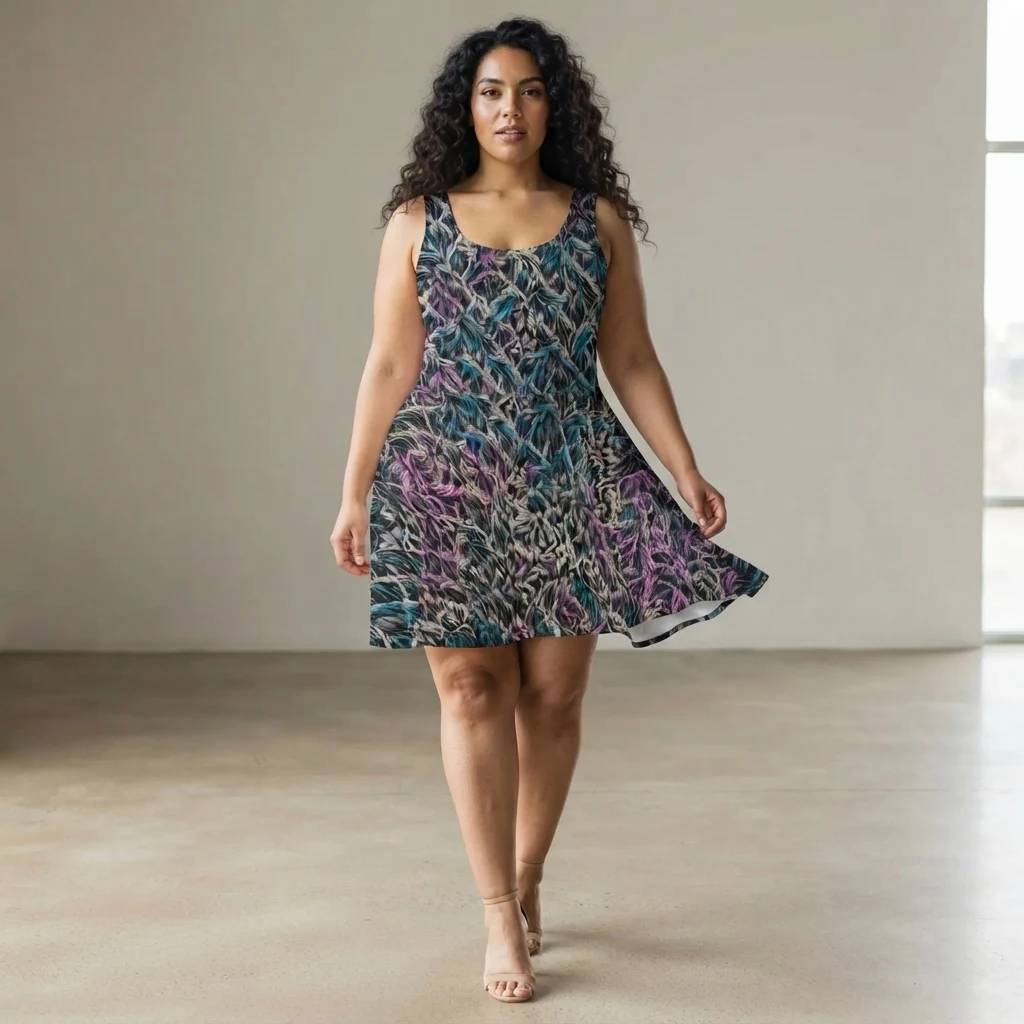 Skater Dress on model