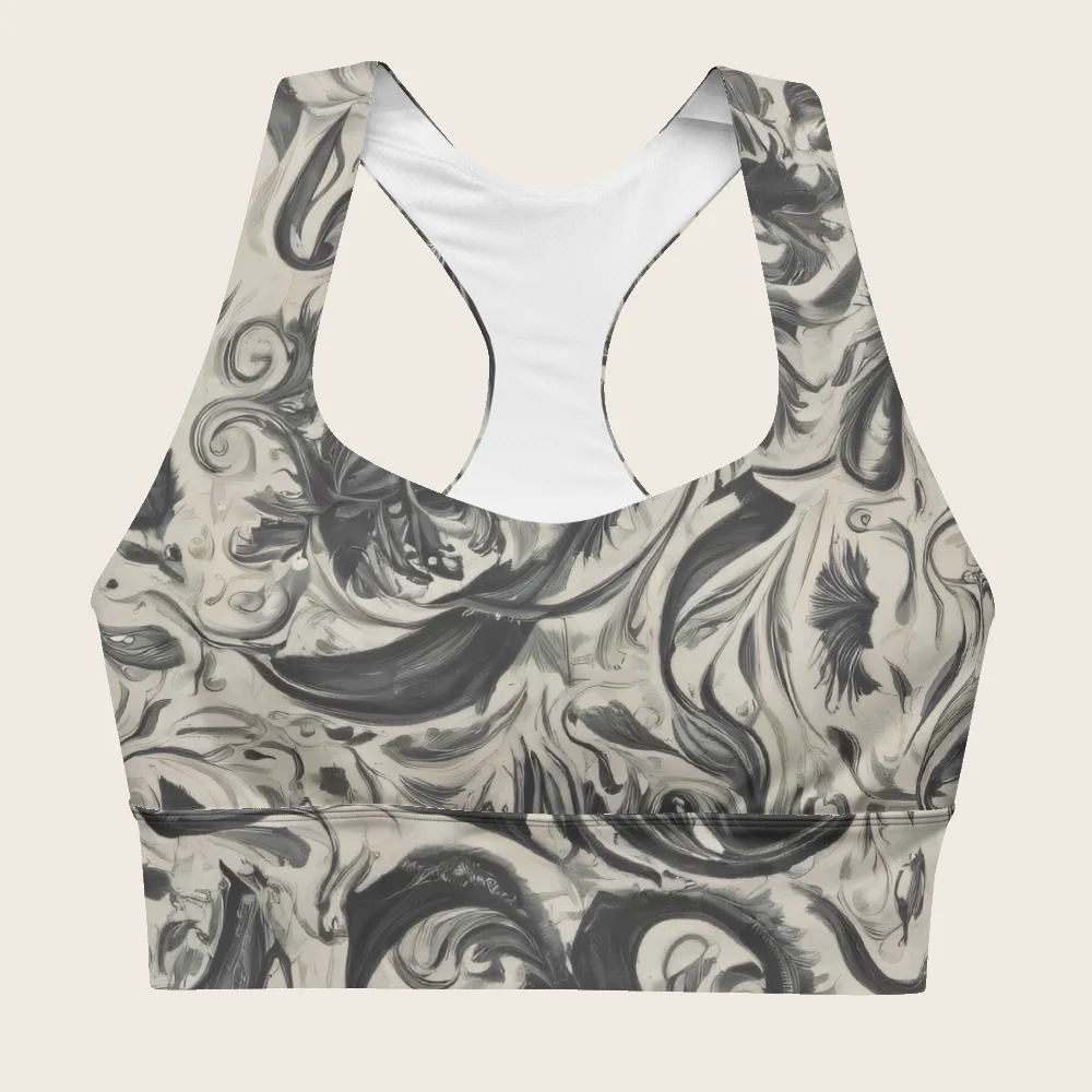 Longline Sports Bra on model