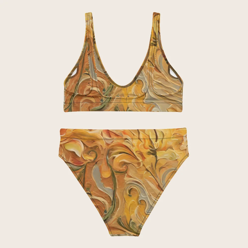 High-Waisted Bikini on model