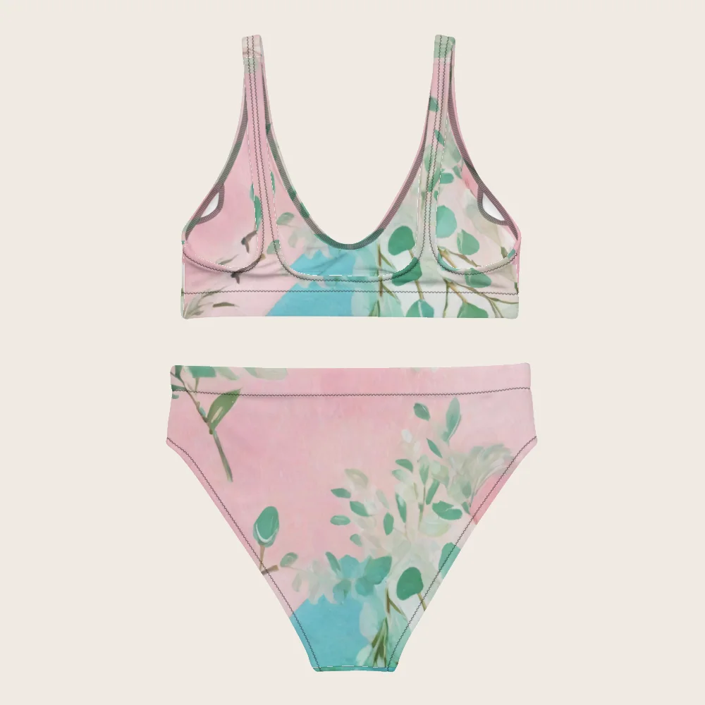High-Waisted Bikini on model