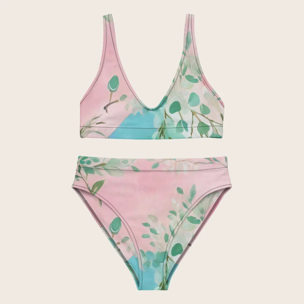 High-Waisted Bikini on model