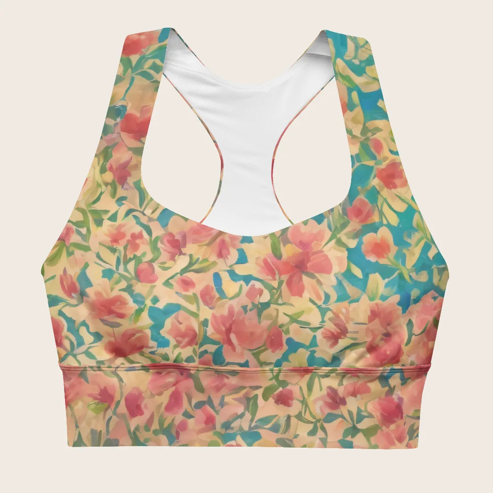Longline Sports Bra on model