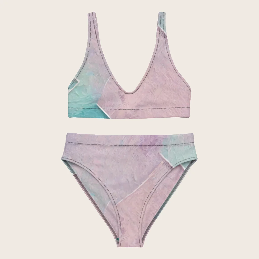 High-Waisted Bikini on model