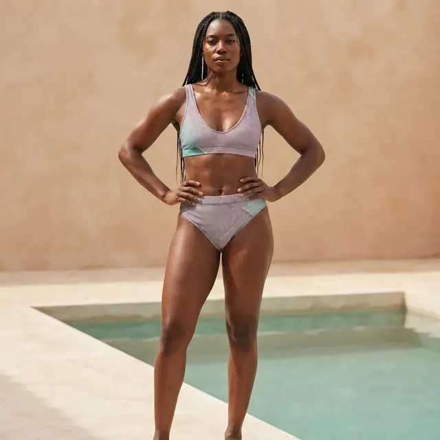 High-Waisted Bikini, one-of-one design 92AAFA88