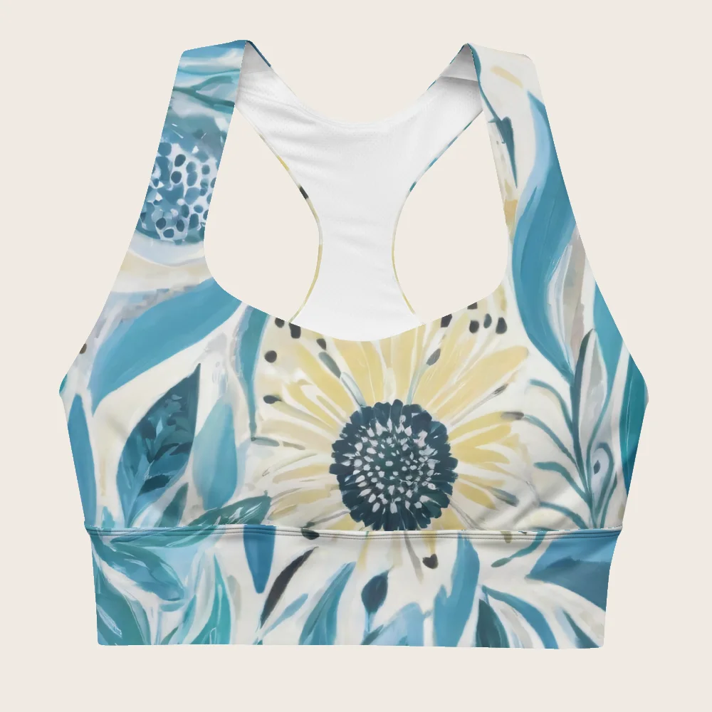 Longline Sports Bra on model