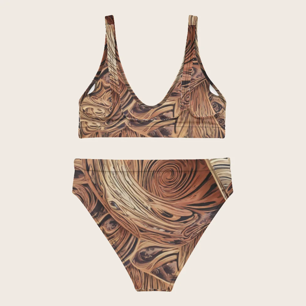 High-Waisted Bikini on model