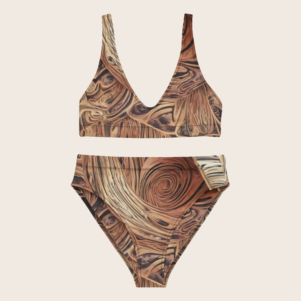 High-Waisted Bikini on model