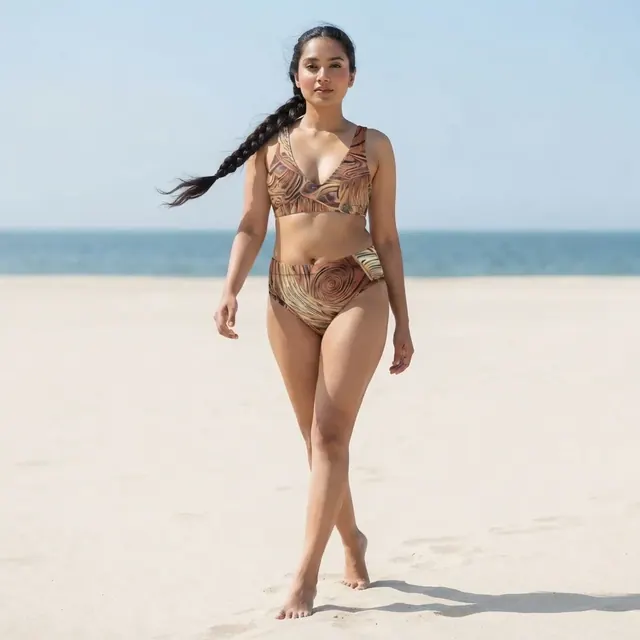 High-Waisted Bikini, one-of-one design F019D869