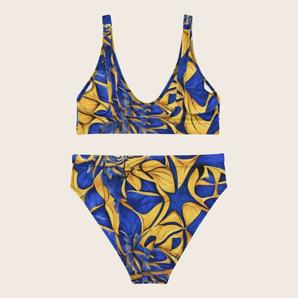 High-Waisted Bikini on model
