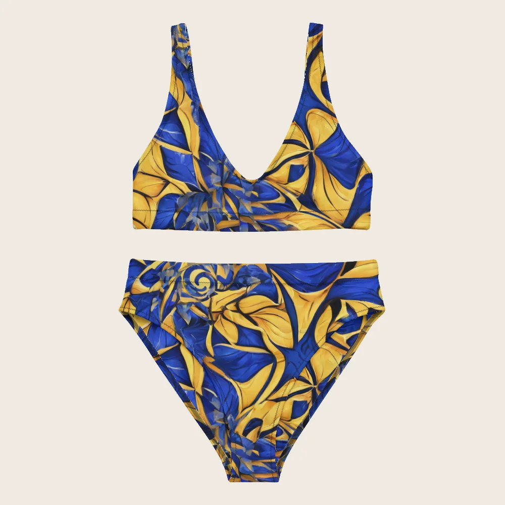 High-Waisted Bikini on model
