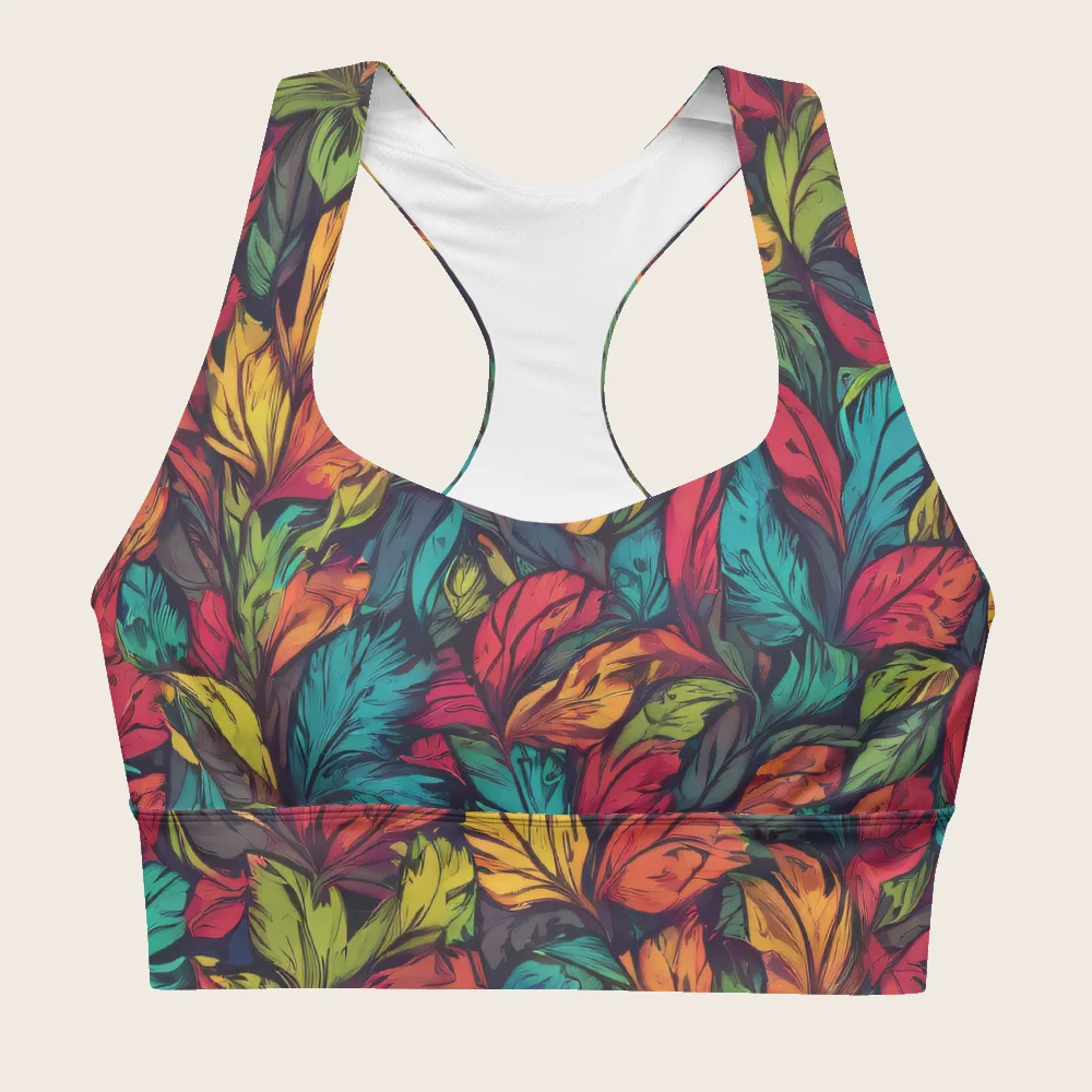 Longline Sports Bra on model