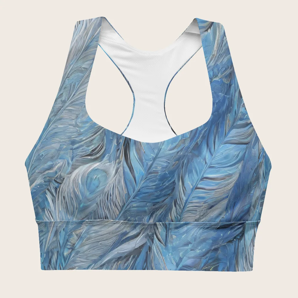 Longline Sports Bra on model