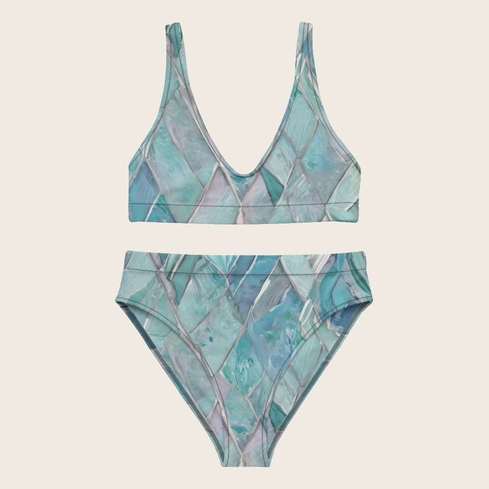 High-Waisted Bikini on model