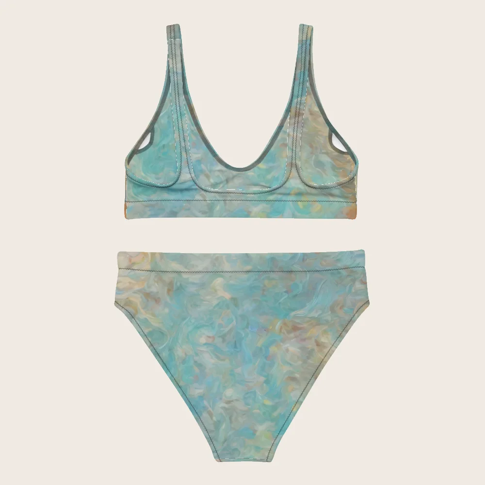 High-Waisted Bikini on model