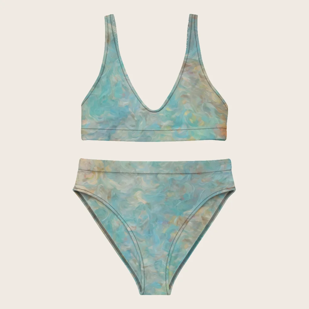 High-Waisted Bikini on model