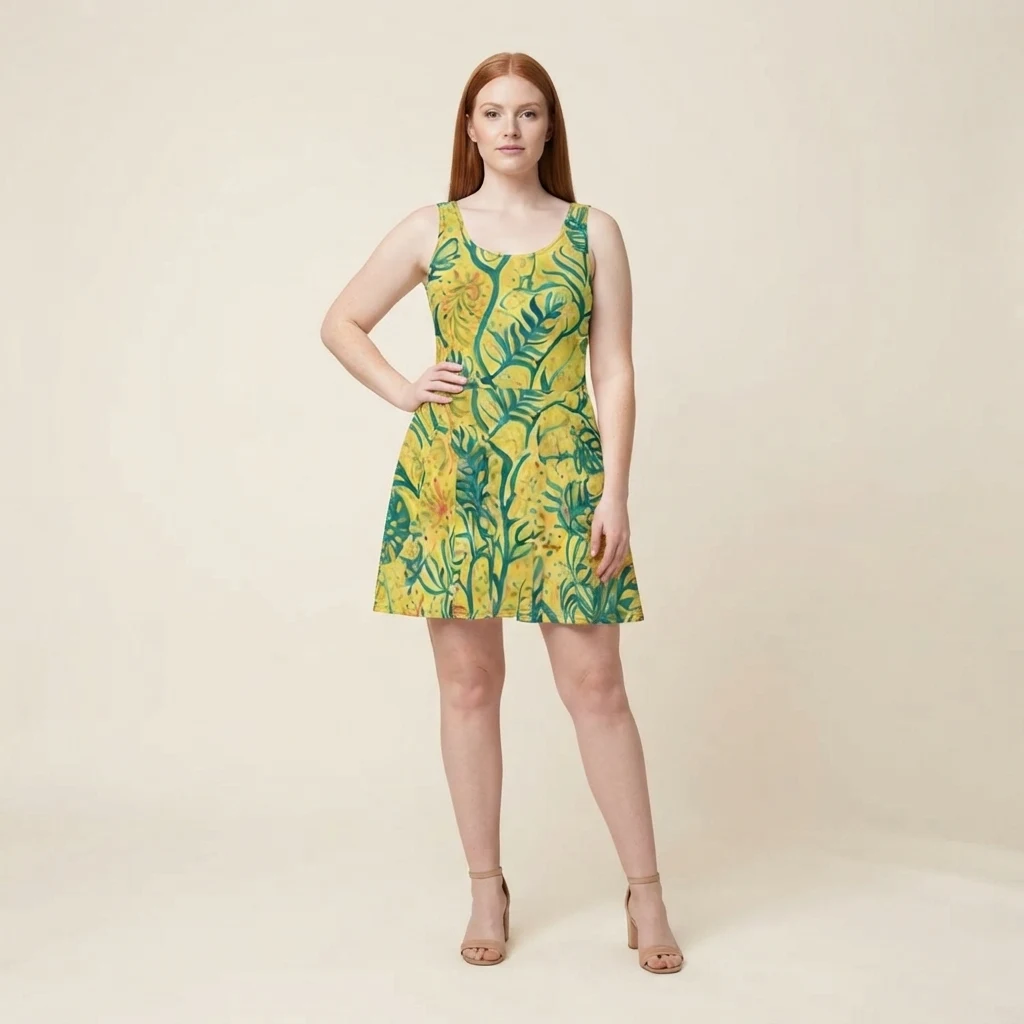 Skater Dress on model