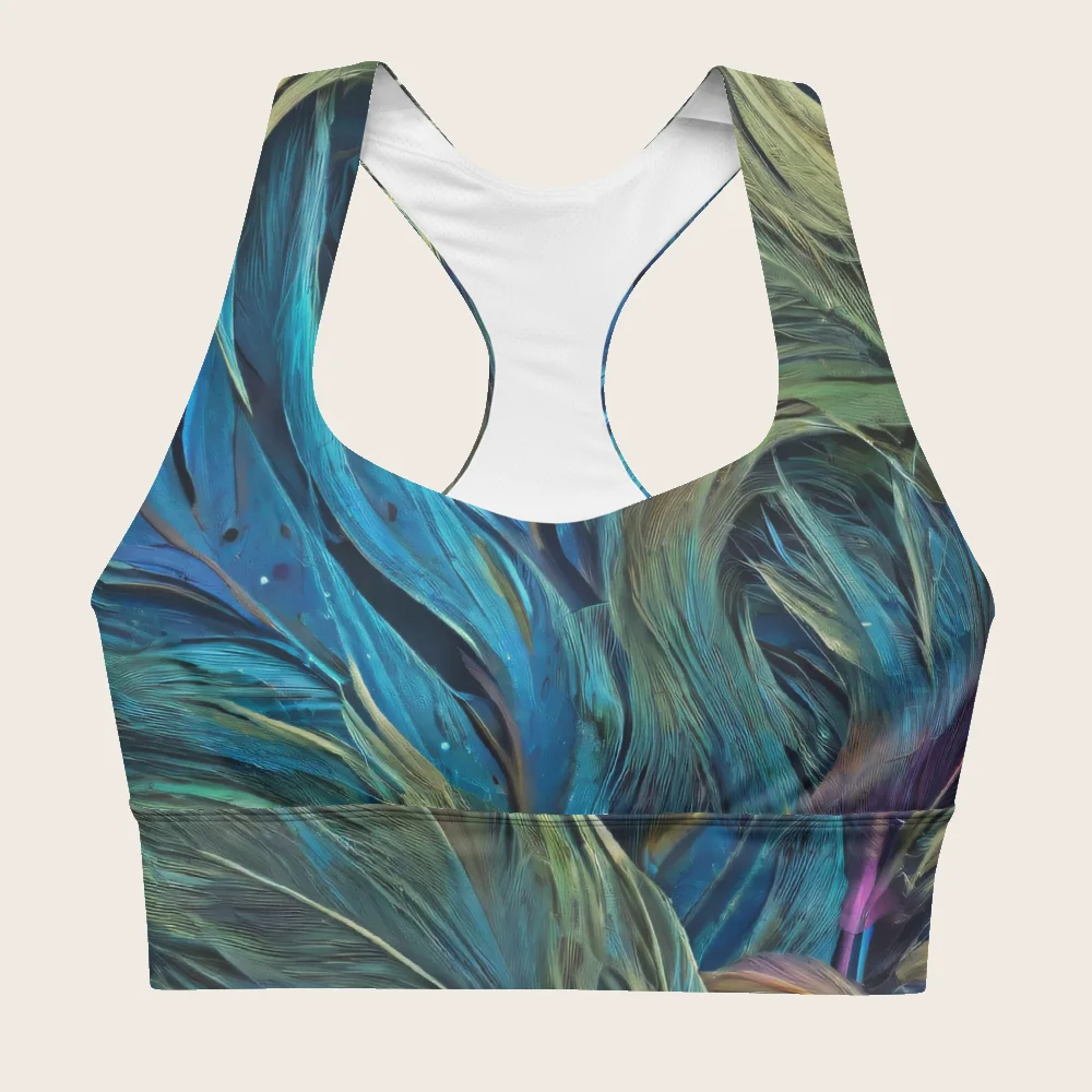 Longline Sports Bra on model