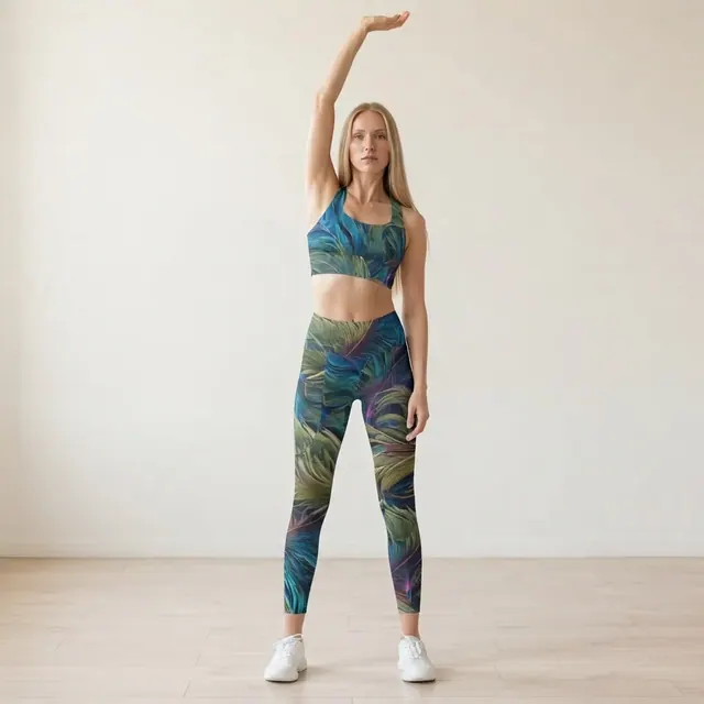 Longline Sports Bra, one-of-one design 63A3C564