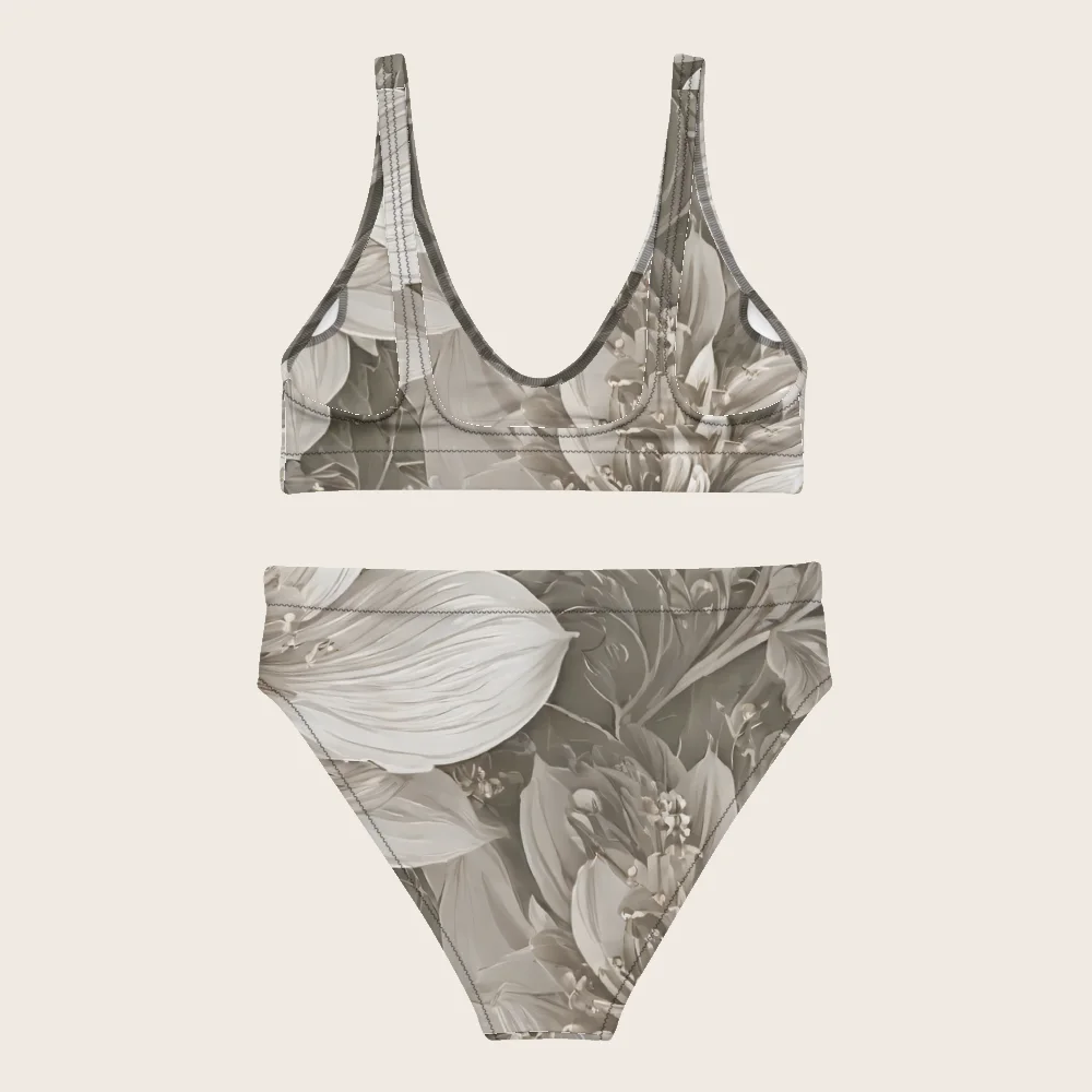 High-Waisted Bikini on model