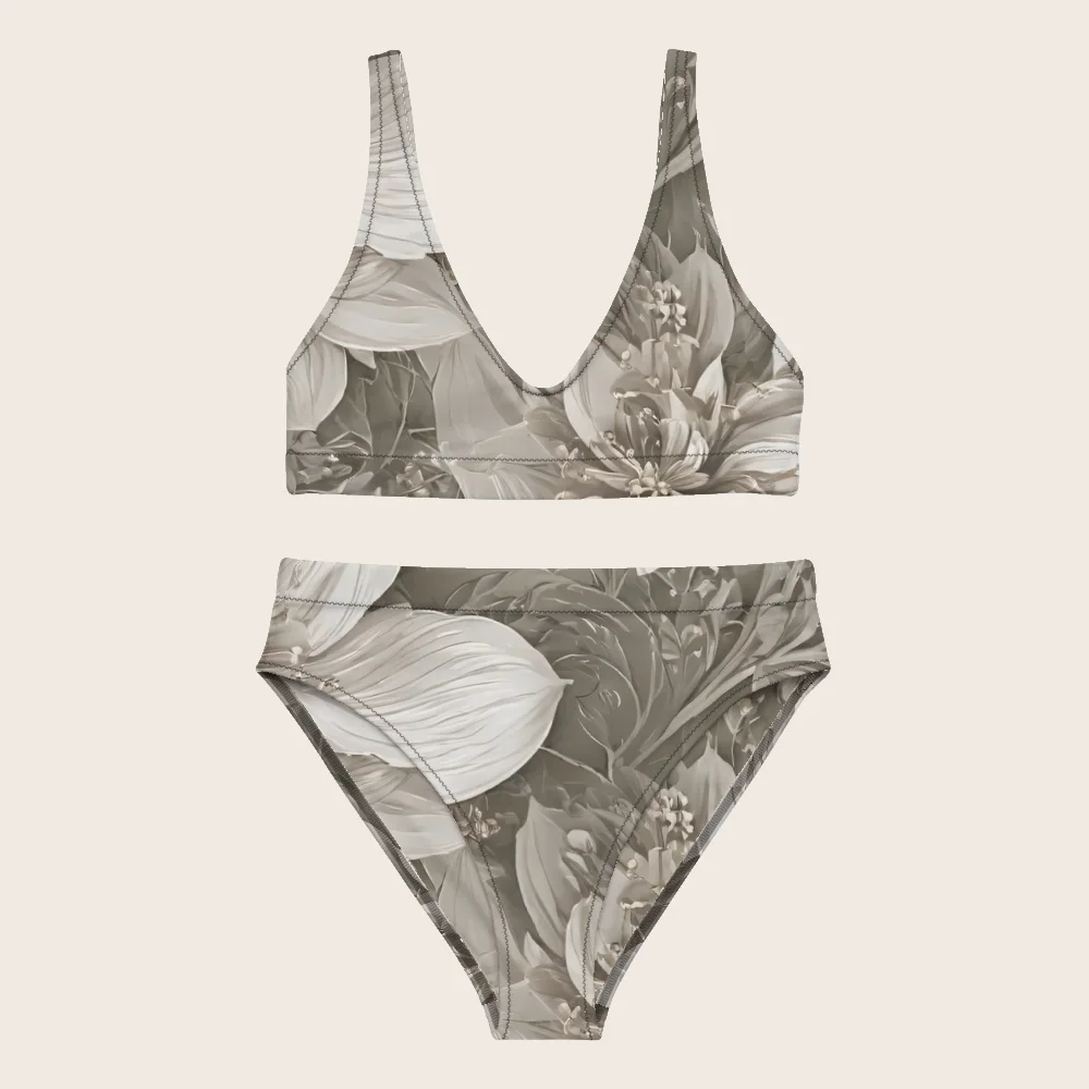 High-Waisted Bikini on model