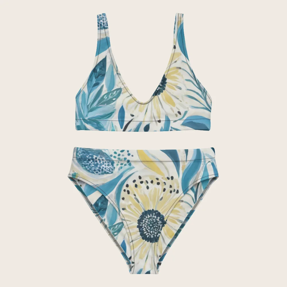 High-Waisted Bikini on model