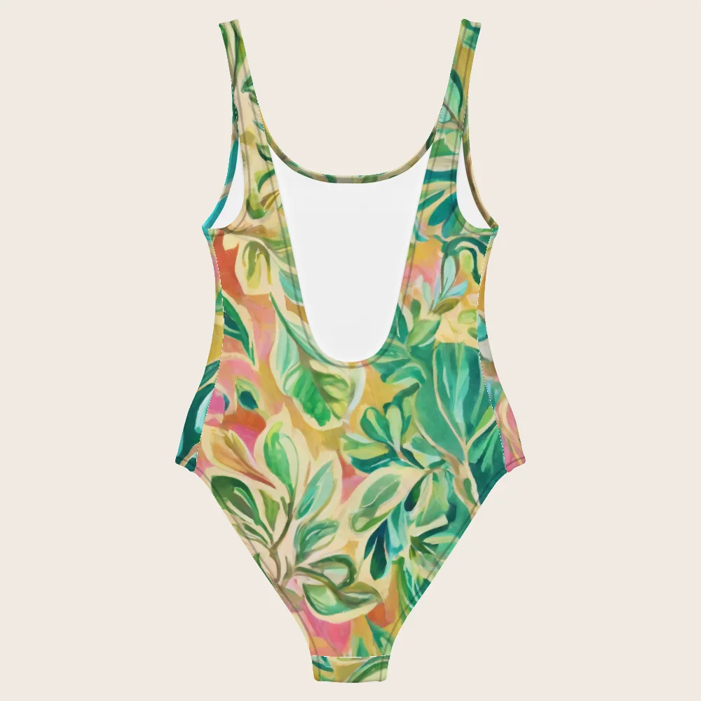 One-Piece Swimsuit on model
