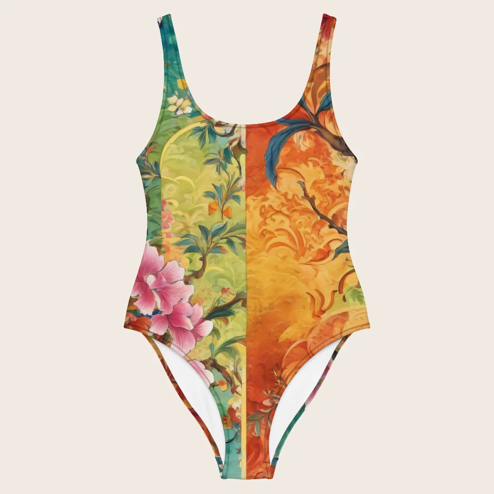 One-Piece Swimsuit on model
