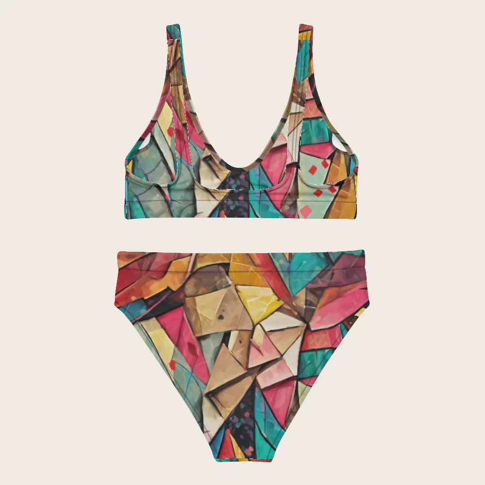 High-Waisted Bikini on model