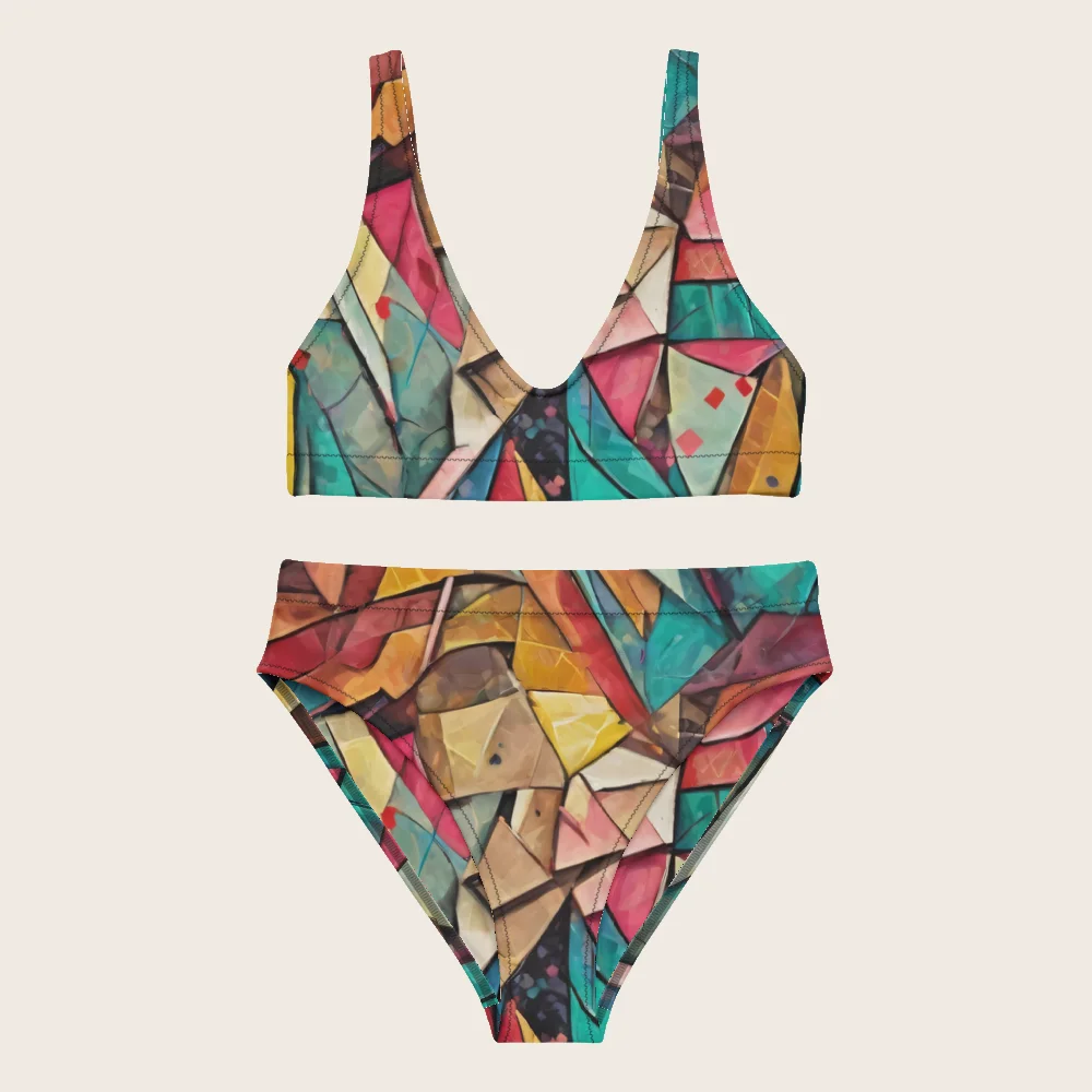 High-Waisted Bikini on model