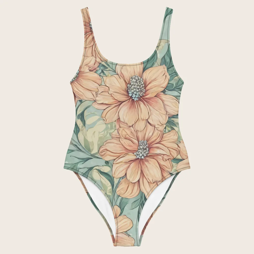 One-Piece Swimsuit on model