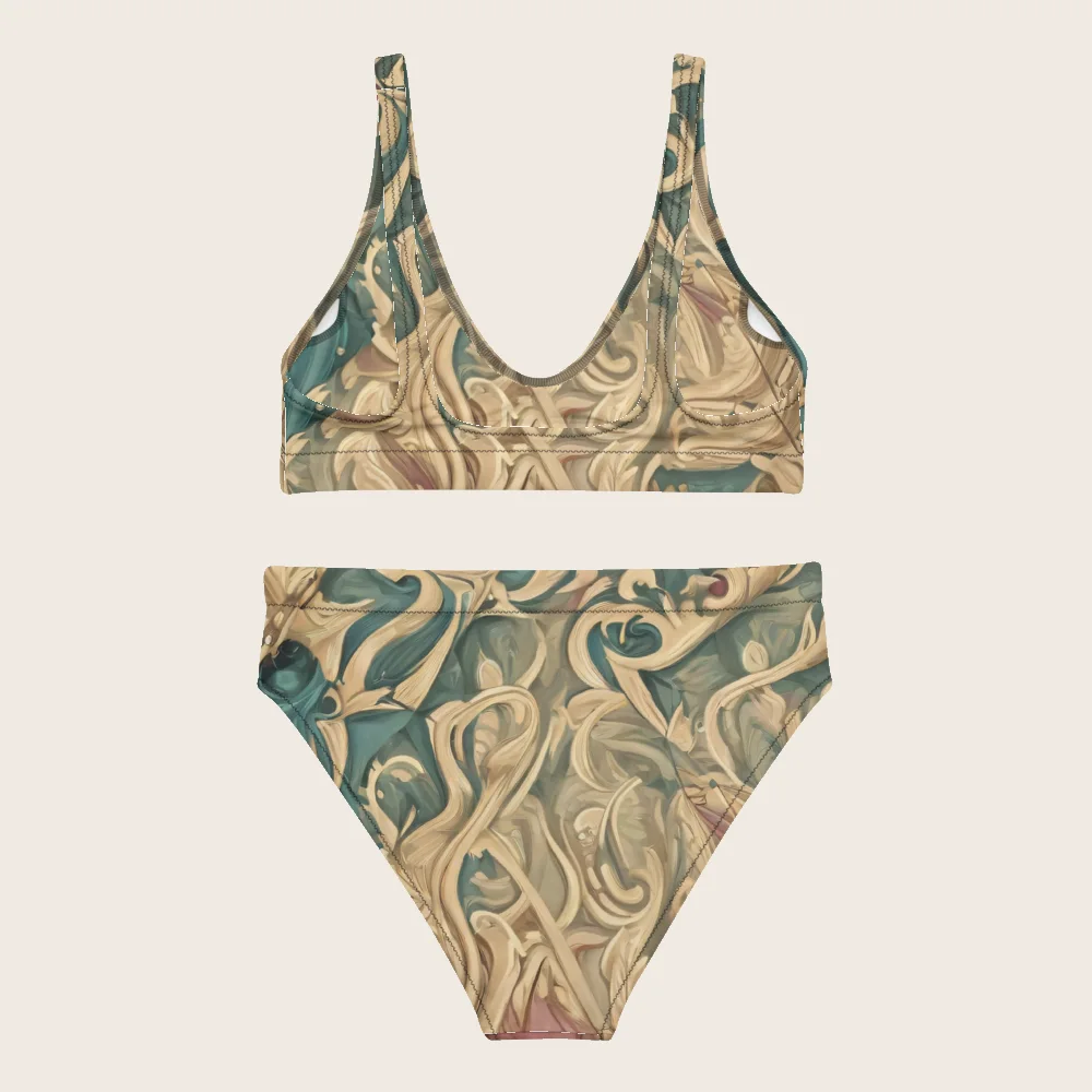 High-Waisted Bikini on model