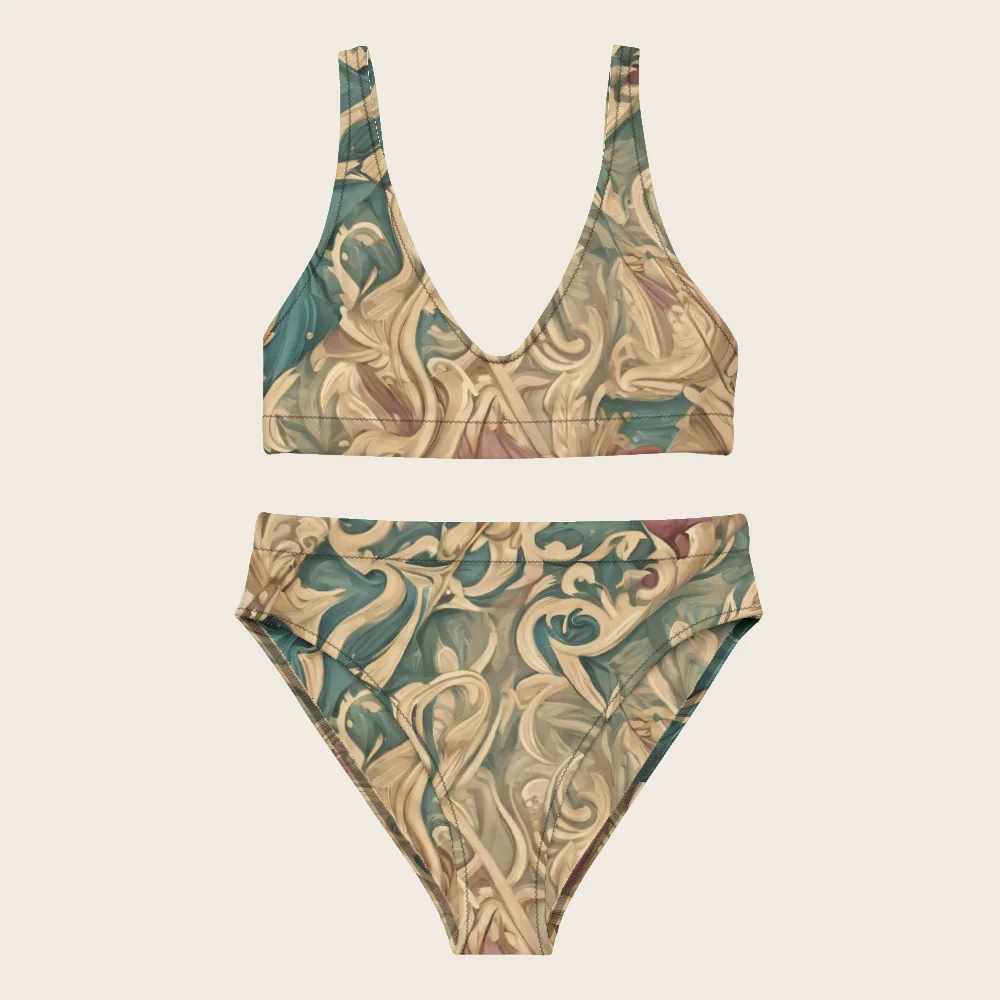 High-Waisted Bikini on model