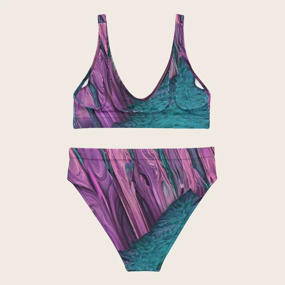 High-Waisted Bikini on model