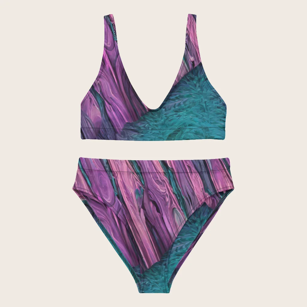 High-Waisted Bikini on model