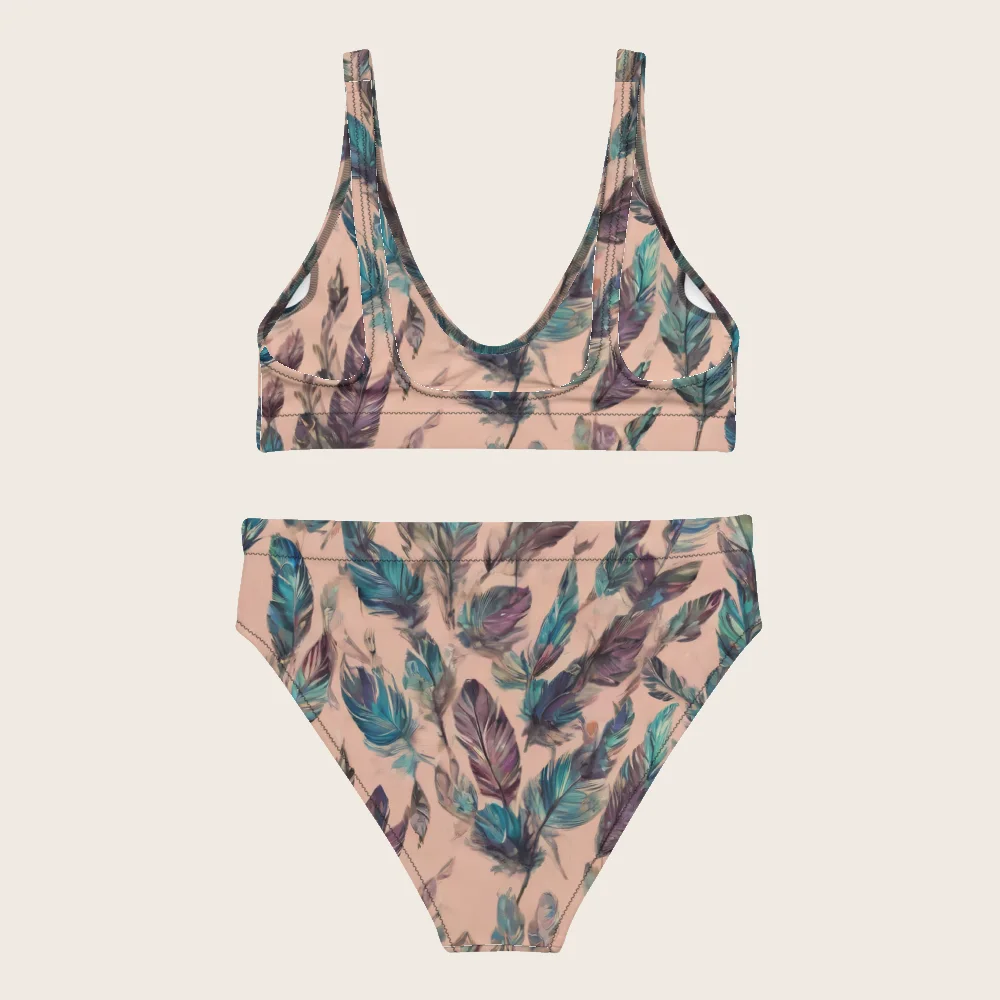 High-Waisted Bikini on model